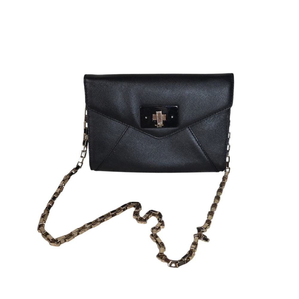 Kate Spade Moonlit Soiree Sonia Black Leather Purse